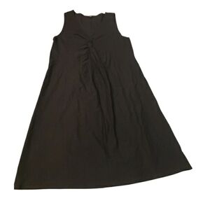 Eileen Fisher Black Twist Front Dress- S